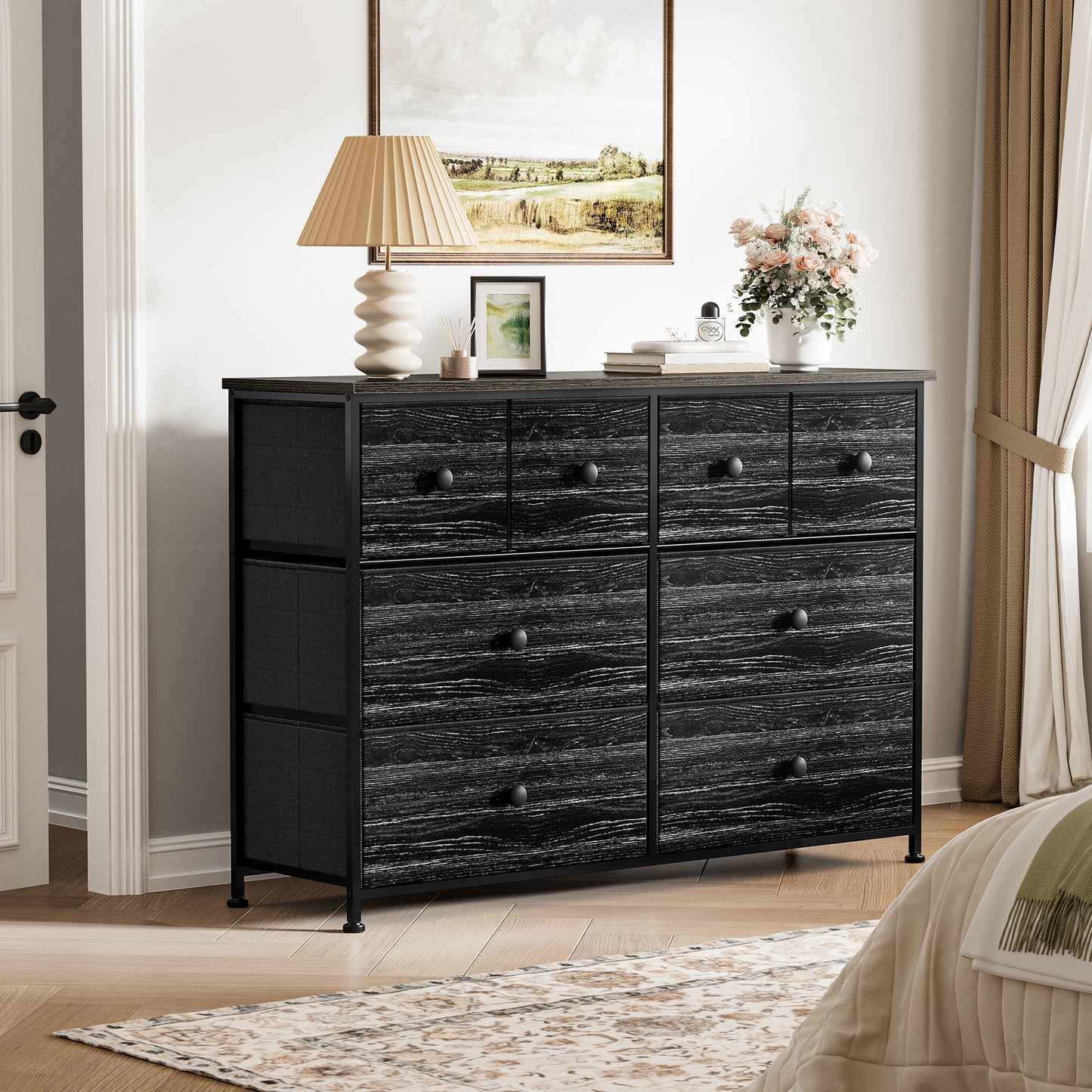 WOWLIVE 8-drawer Dresser, Fabric Storage, Chest of Drawers for Bedroom