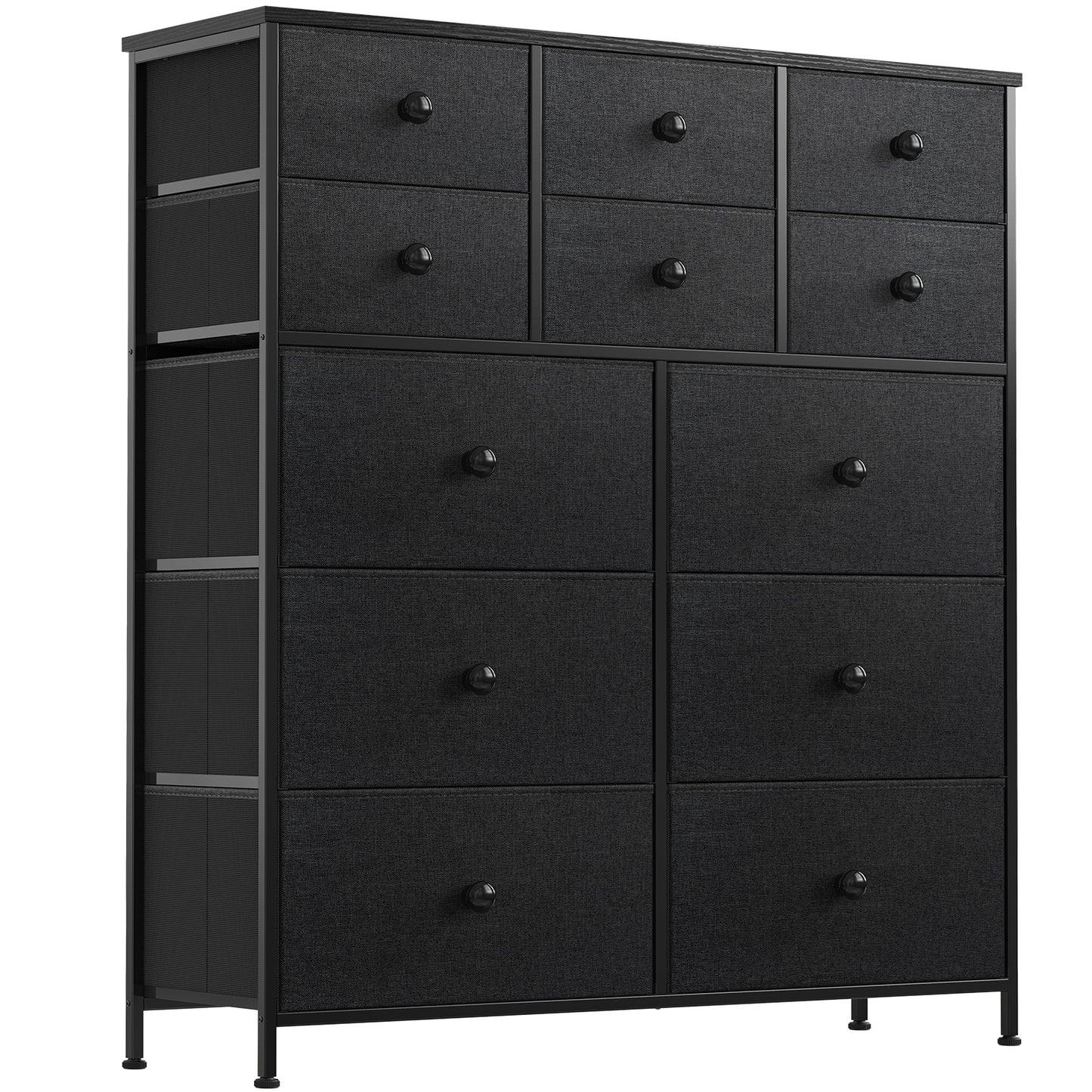 WOWLIVE Dresser 12 Chest of Drawers, Closet with Wooden