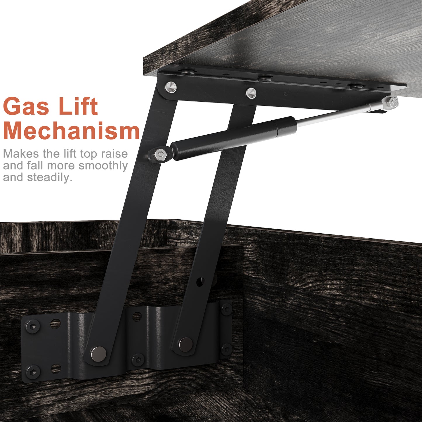 Lift Top Coffee Table with Storage for Living Room Hidden Compartment