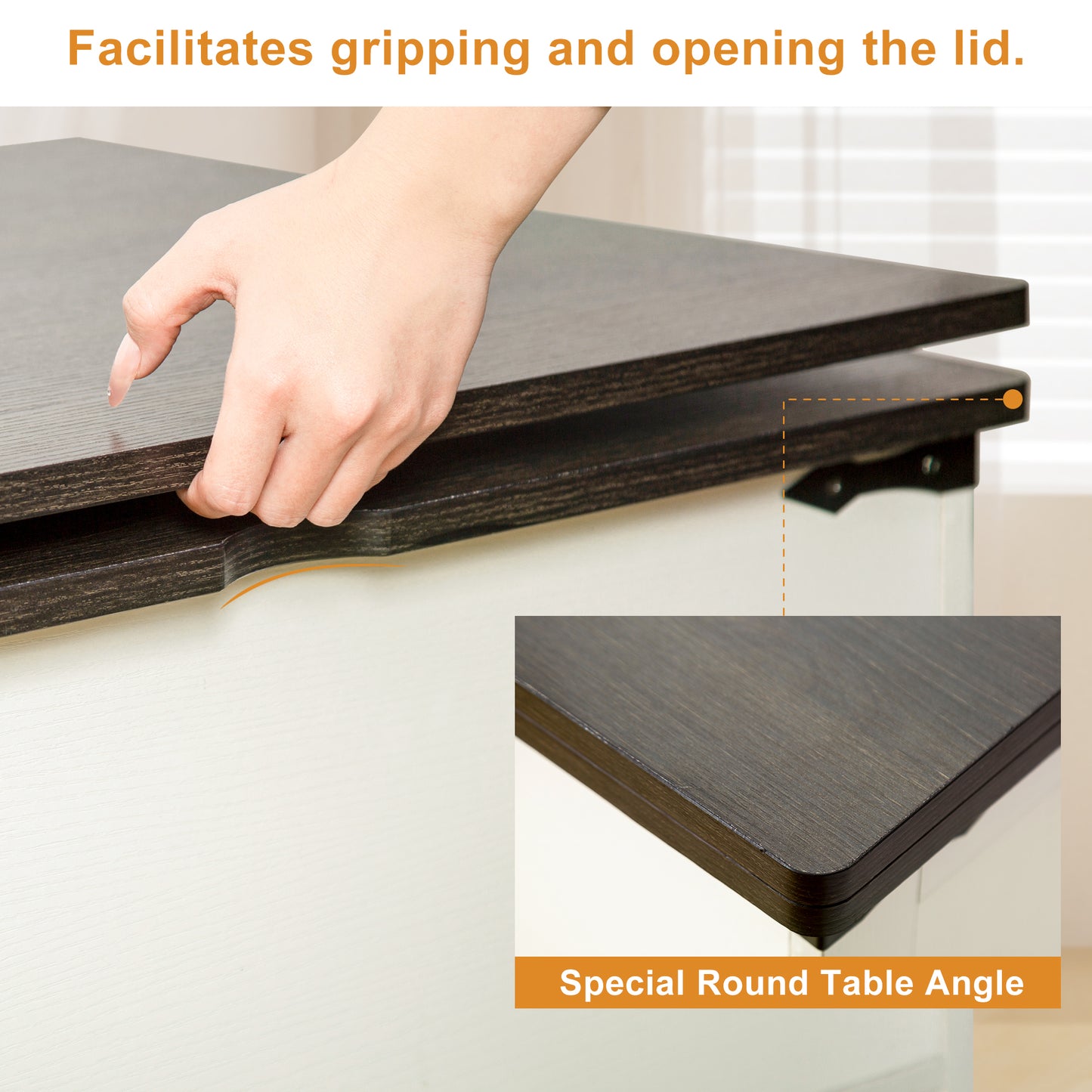 WOWLIVE Farmhourse Wood Square Coffee Table, Lift Top Coffee Table with 4-in-1 Storage