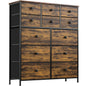 WOWLIVE Dresser 12 Chest of Drawers, Closet with Wooden