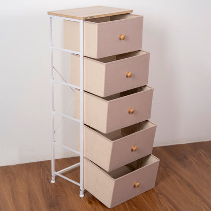 LA VII VANTA 5-Drawer Dresser, Chest of drawers, Bedroom dresser