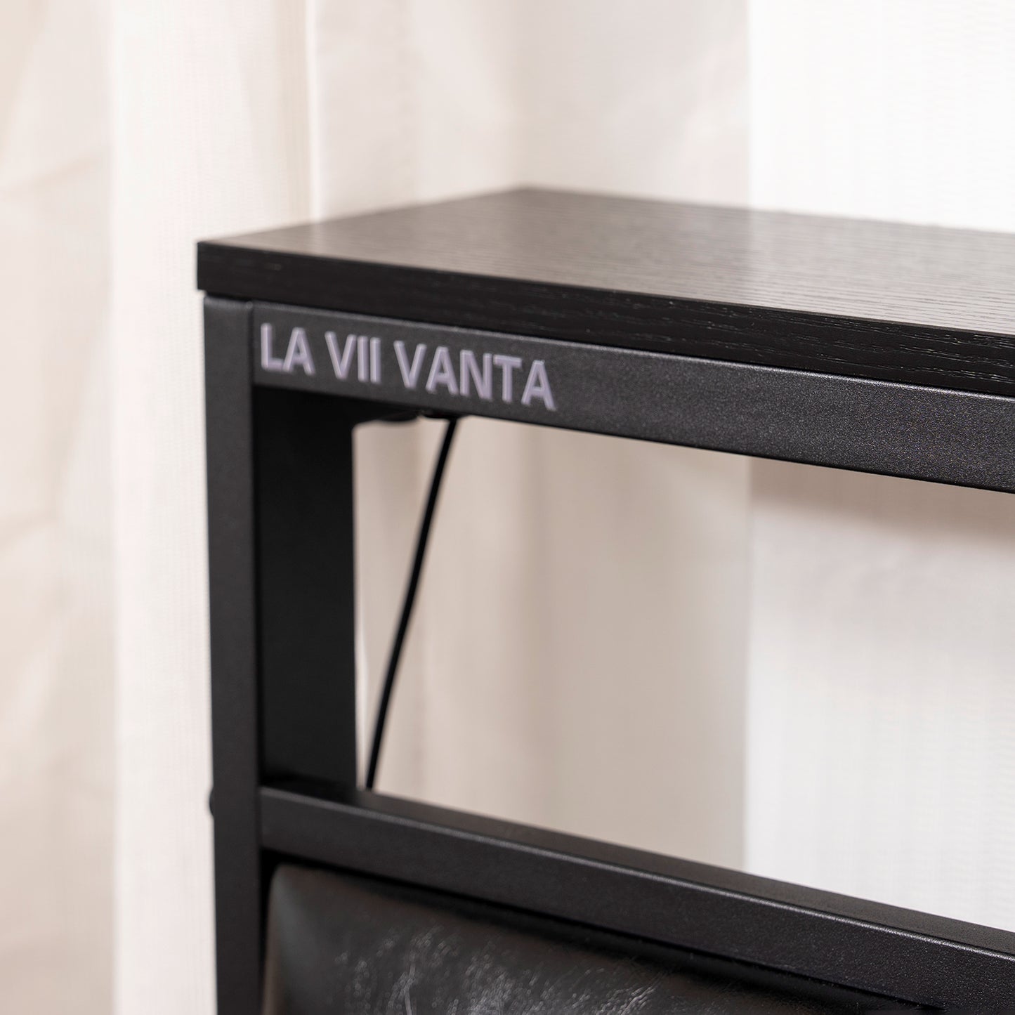 LA VII VANTA Modern Bed Frame with Charging Station