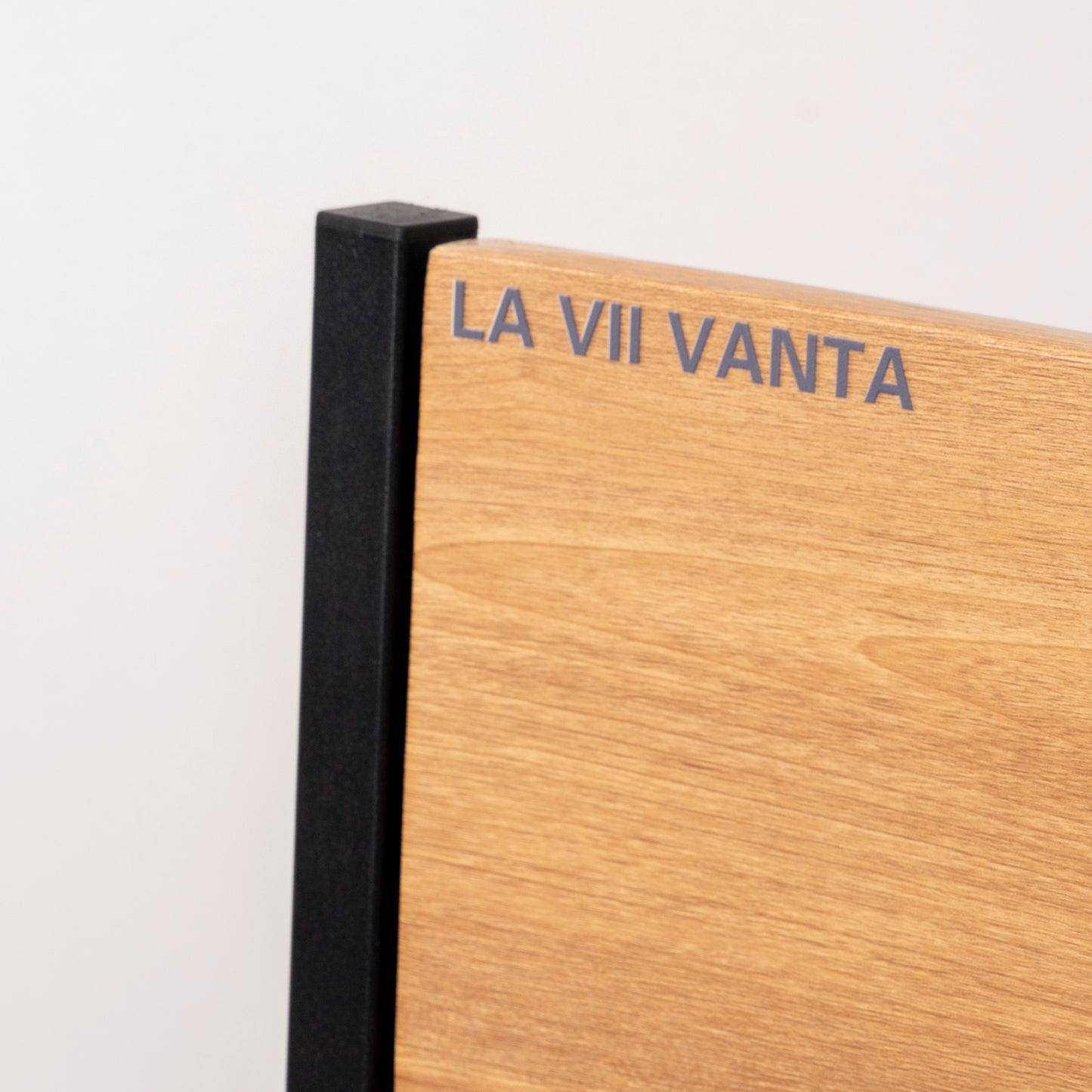 LA VII VANTA Dining Chair,Rustic Wood Chairs with Metal Steel Frame